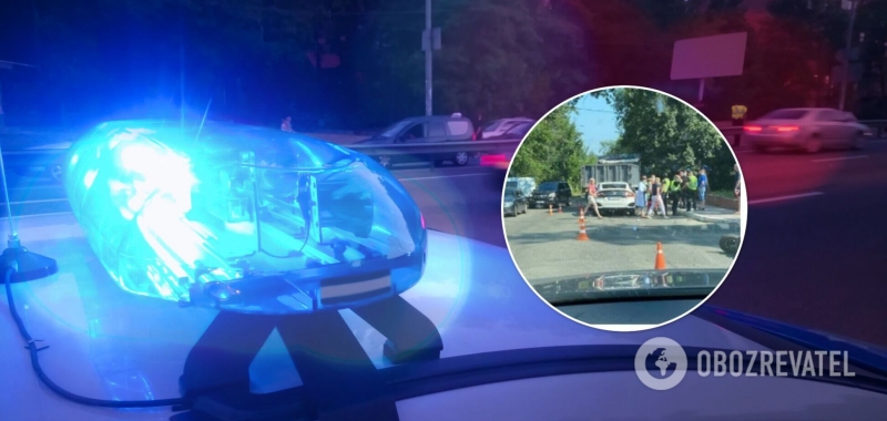 В Киеве в результате ''пьяного'' ДТП погибла мотоциклистка. Фото